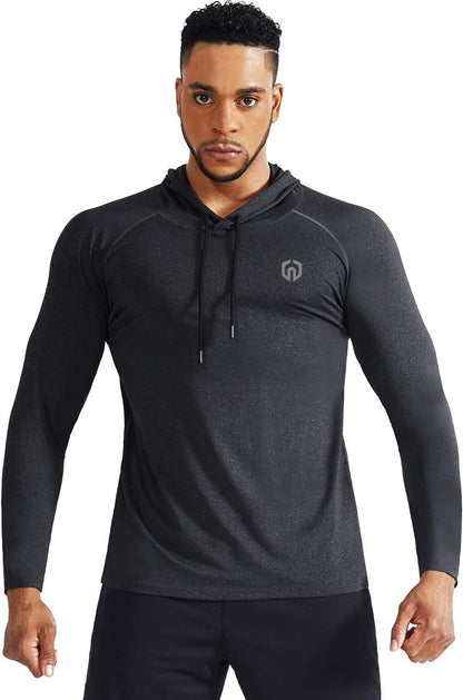 Men'S Dry Fit Athletic Workout Running Shirts Long Sleeve
