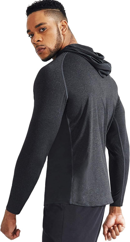 Men'S Dry Fit Athletic Workout Running Shirts Long Sleeve