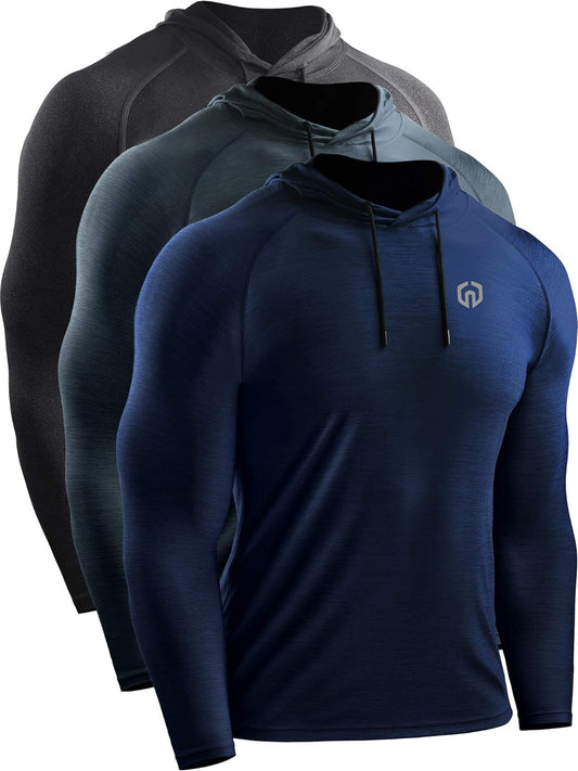 Men'S Dry Fit Athletic Workout Running Shirts Long Sleeve
