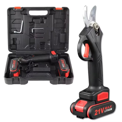 PowerPrune 21V Cordless Electric Pruner – Effortless Tree & Bonsai Branch Cutting Tool