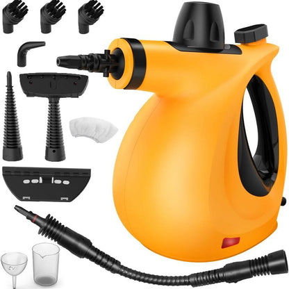 Pressurized Handheld Steam Cleaner & Rechargeable Spin Scrubber