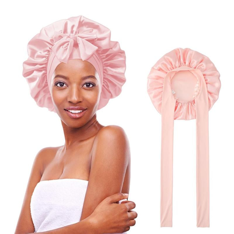 Silk-Like Satin Double-Layer Hair Cap